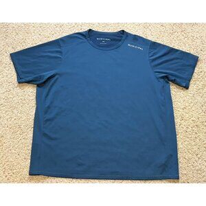 Municipal Men Sportcross Tech Blue Performance Tee Shirt Size XXL 2XL EUC